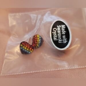 Swarovski Rainbow Heart Crystal Earrings